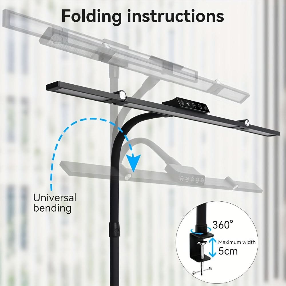 18W pracovní LED lampa s nastavitelným ohebným krkem pro osvětlení široké plochy