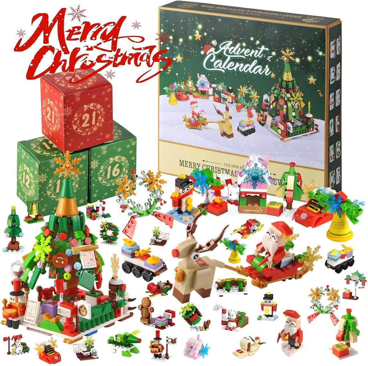 Adventní kalendář se stavebnicí