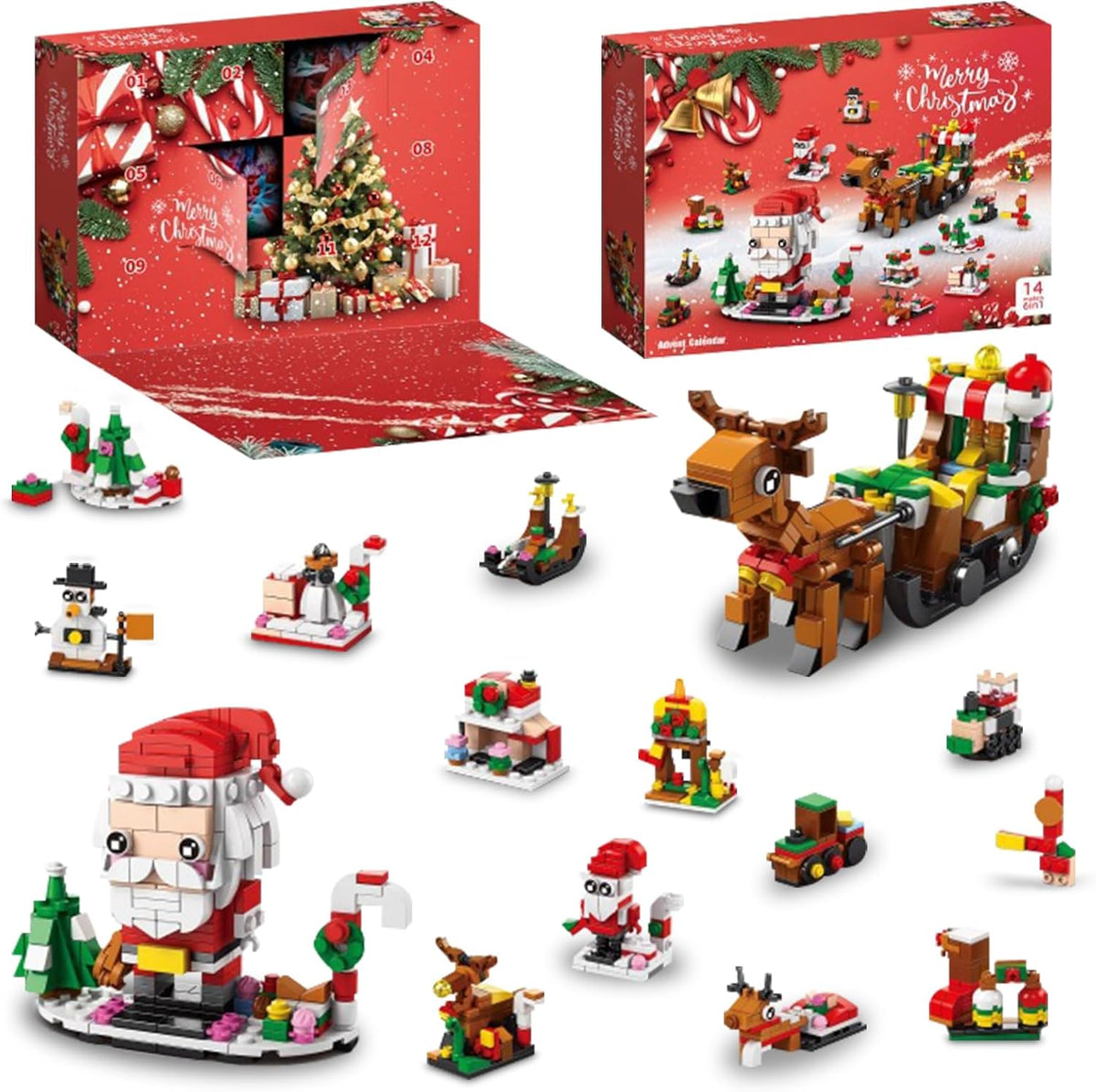 Adventní kalendář se stavebnicí