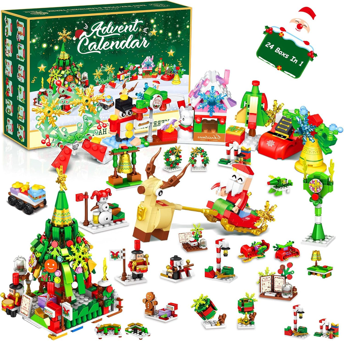 Adventní kalendář se stavebnicí