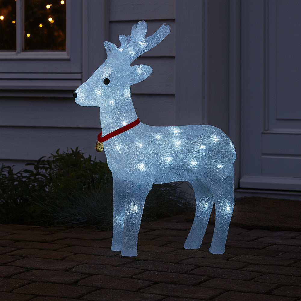 Akrylový sob s LED osvětlením – výška 40 cm