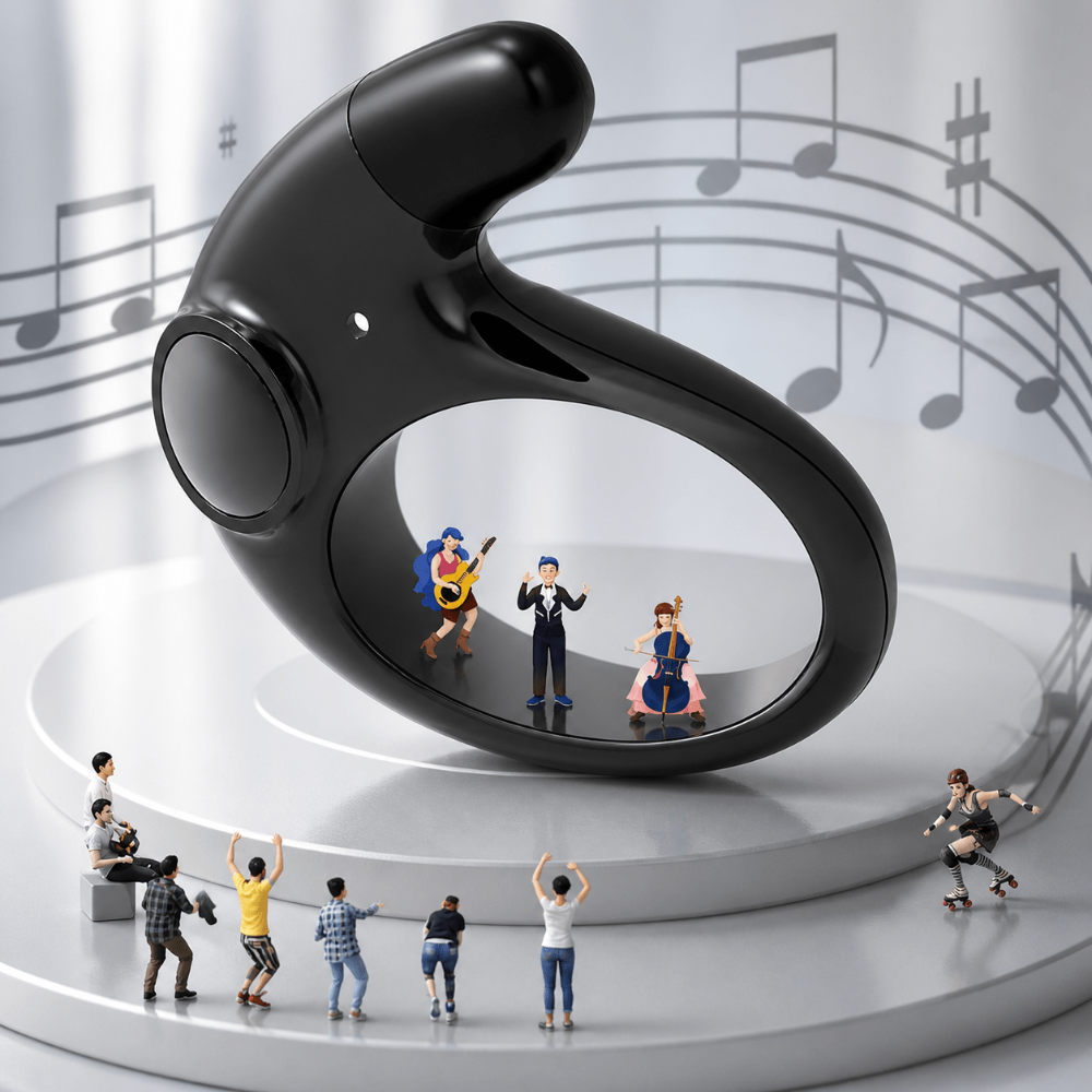 Bezdrátová Bluetooth sluchátka s potlačením hluku a vodotěsným provedením – sluchátka do uší s LED displejem