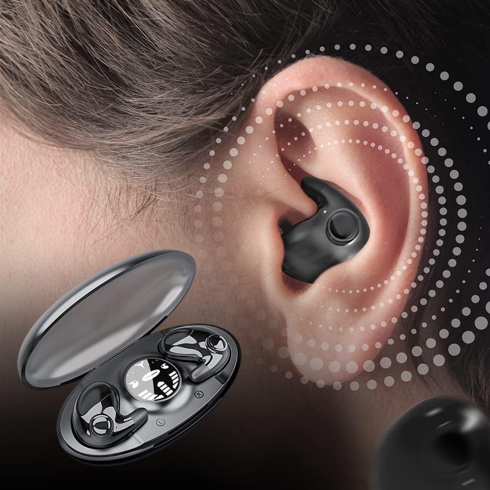 Bezdrátová mini sluchátka na spaní s potlačením hluku a dlouhou výdrží baterie