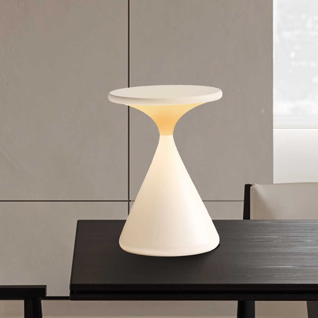 Bezdrátová stolní lampa | Design přesýpacích hodin