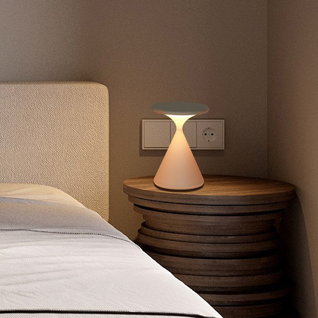 Bezdrátová stolní lampa | Design přesýpacích hodin