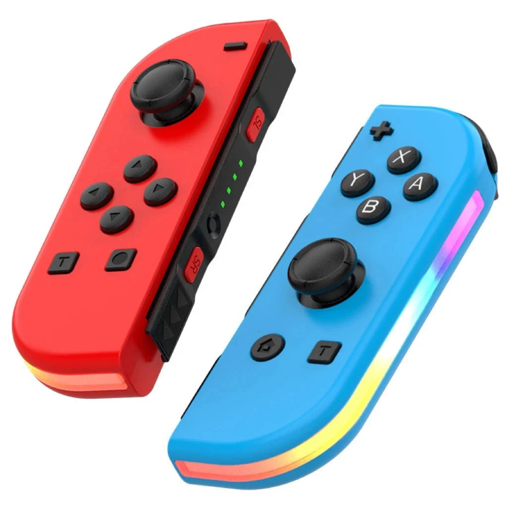 Bluetooth joystick pro Switch v unikátních barvách – bezdrátový LED ovladač