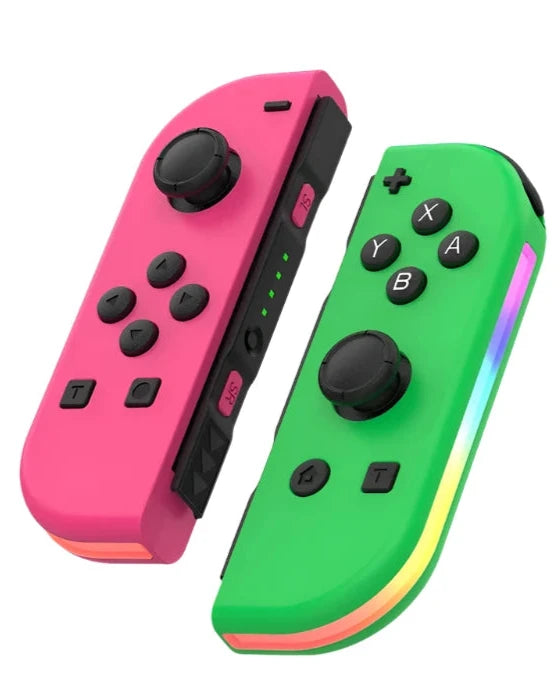 Bluetooth joystick pro Switch v unikátních barvách – bezdrátový LED ovladač