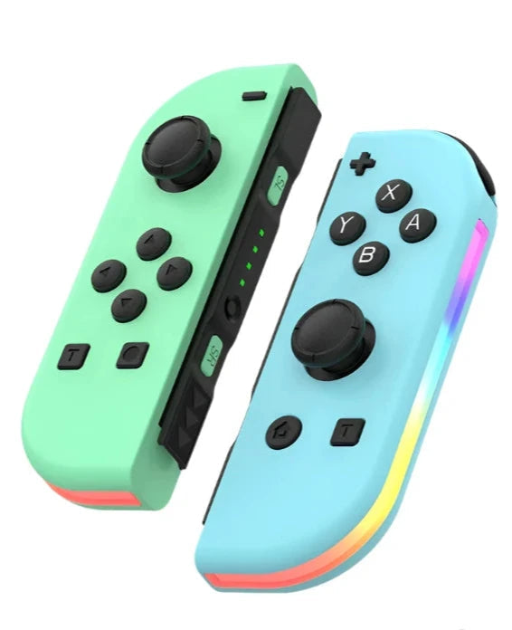 Bluetooth joystick pro Switch v unikátních barvách – bezdrátový LED ovladač