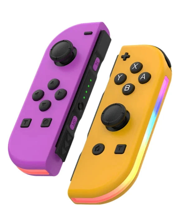 Bluetooth joystick pro Switch v unikátních barvách – bezdrátový LED ovladač