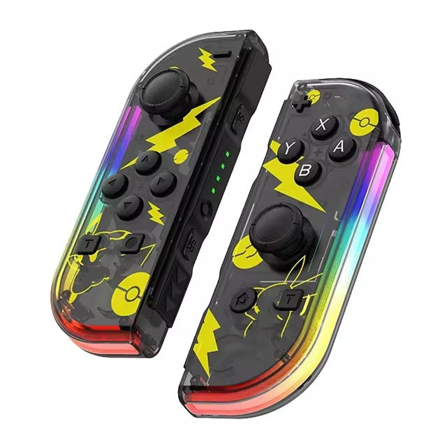 Bluetooth joystick pro Switch v unikátních barvách – bezdrátový LED ovladač