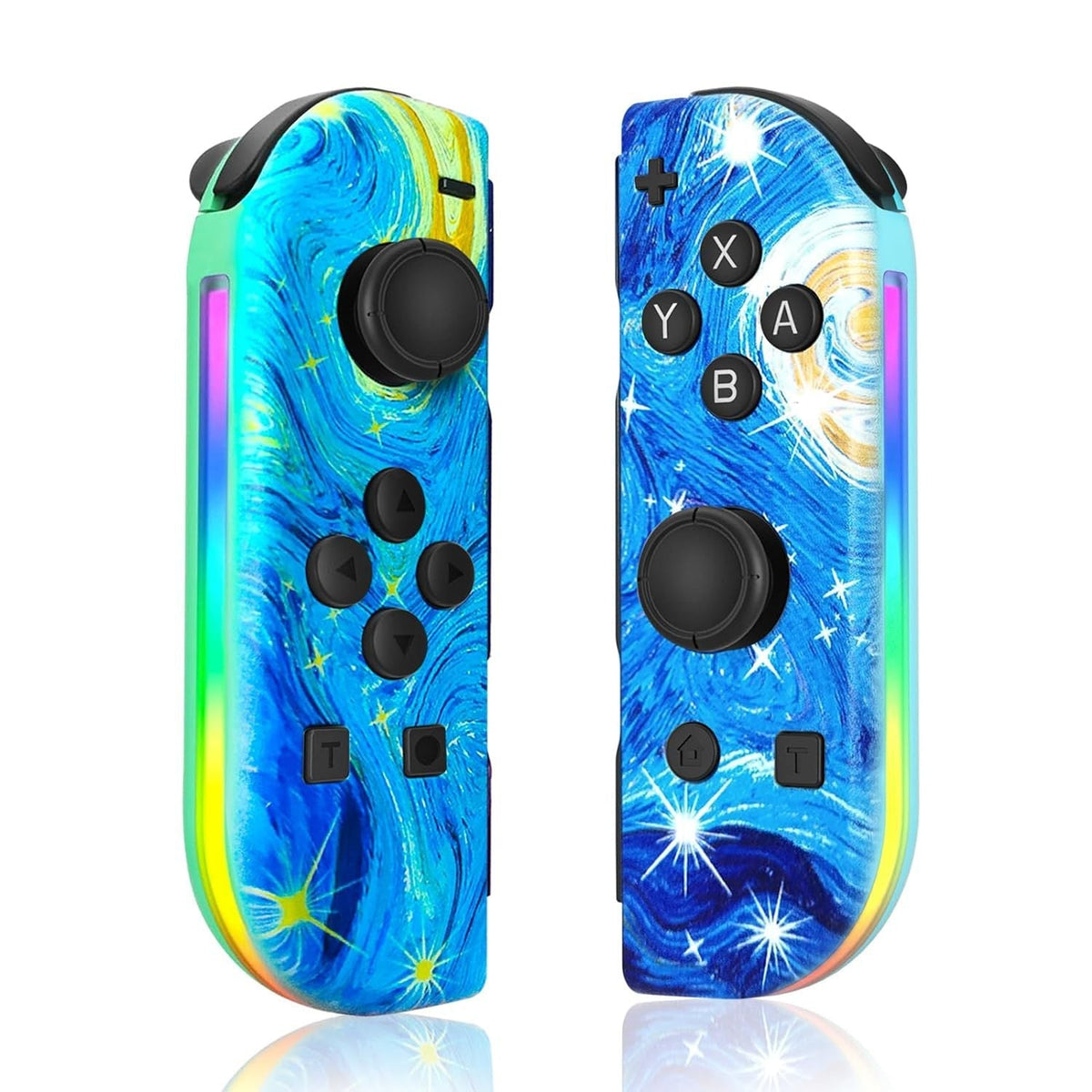 Bluetooth joystick pro Switch v unikátních barvách – bezdrátový LED ovladač