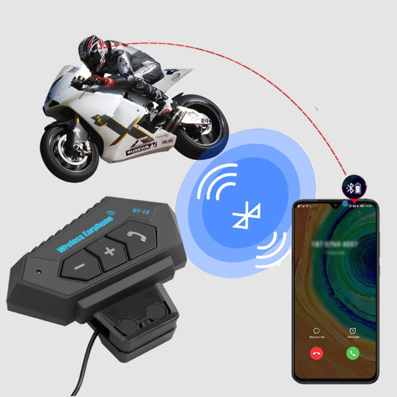 Bluetooth sluchátka do motocyklové helmy s potlačením hluku a dlouhou výdrží baterie pro handsfree komunikaci motocyklistů