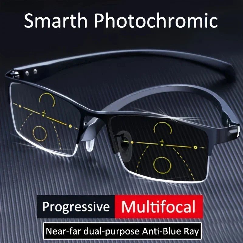 Brýle na čtení s progresivními a fotochromatickými čočkami