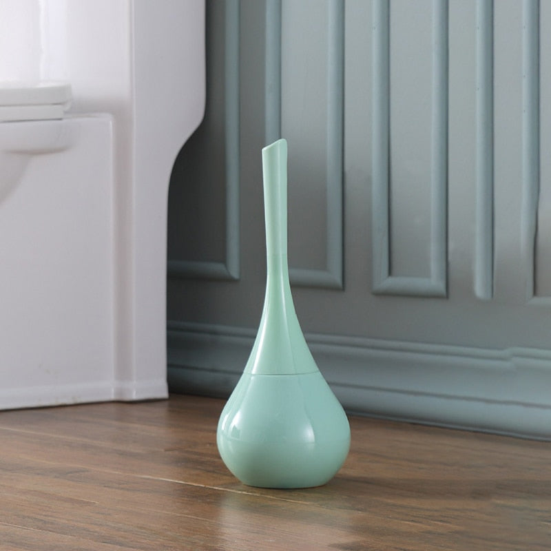 ČErno-zlatá volně stojící sada na čištění WC z ABS a nerezové oceli 40x12 cm