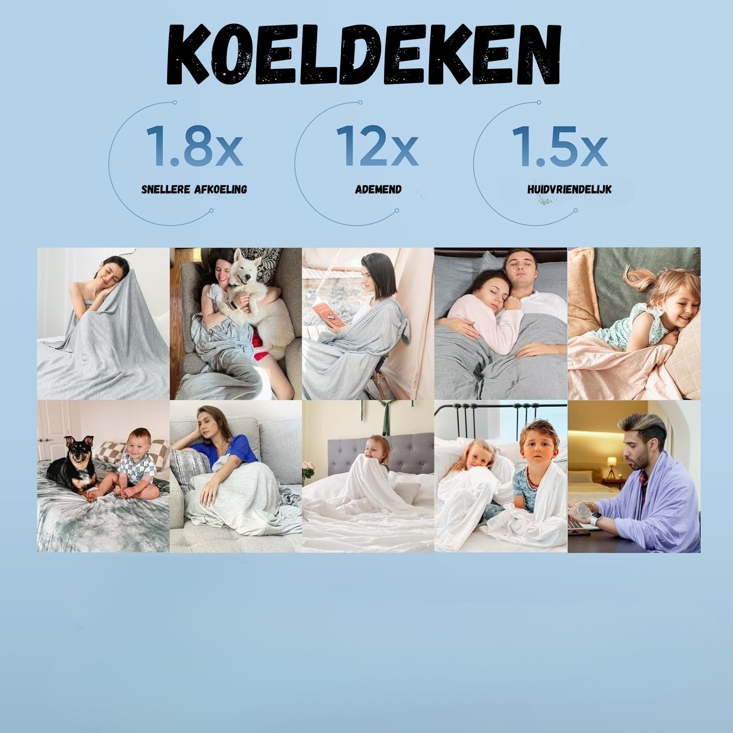 Chladicí deka – Oboustranná chladicí letní deka
