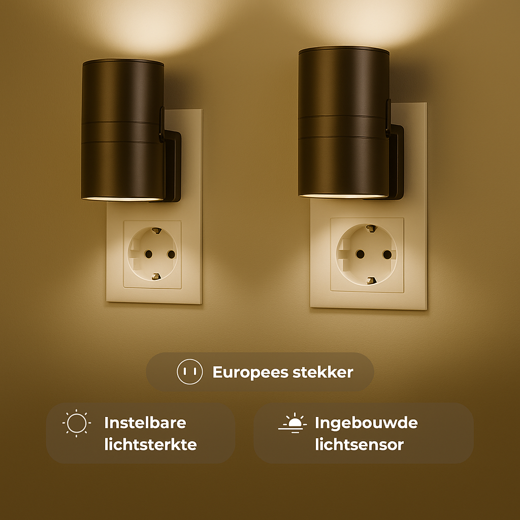 Chytrá LED nástěnná lampa se zabudovaným světelným senzorem