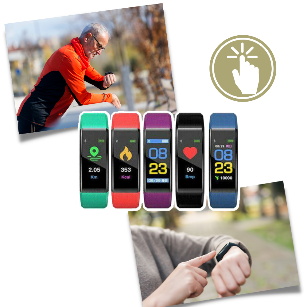 Chytré hodinky a fitness náramky pro seniory, vodotěsné