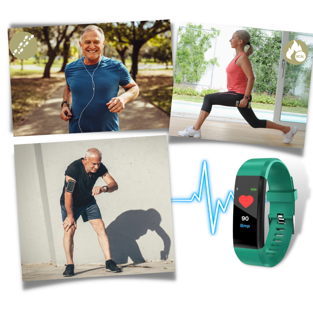 Chytré hodinky a fitness náramky pro seniory, vodotěsné