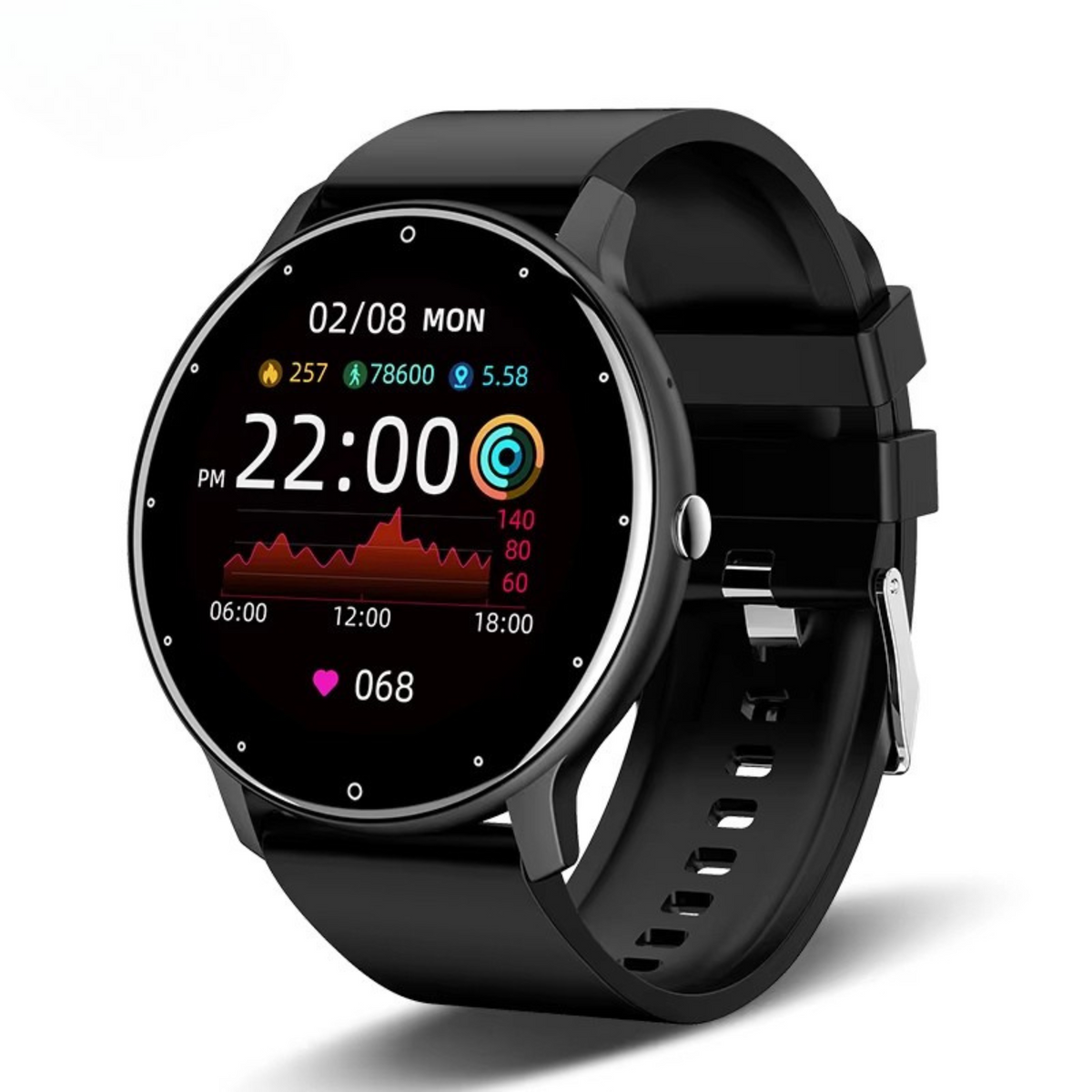Chytré zdravotní hodinky – měření krevního tlaku, tepu a SpO₂, monitor spánku, fitness hodinky