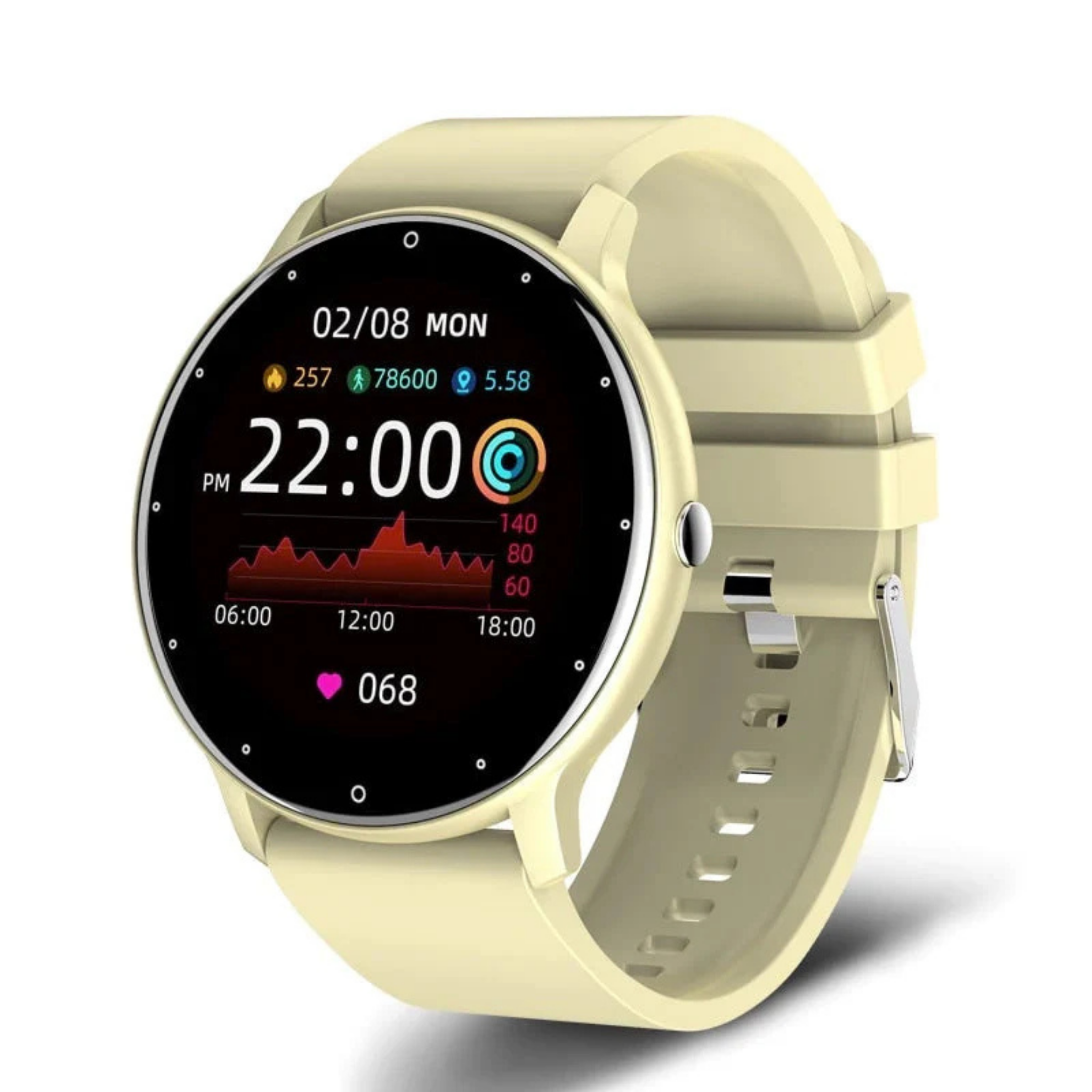 Chytré zdravotní hodinky – měření krevního tlaku, tepu a SpO₂, monitor spánku, fitness hodinky