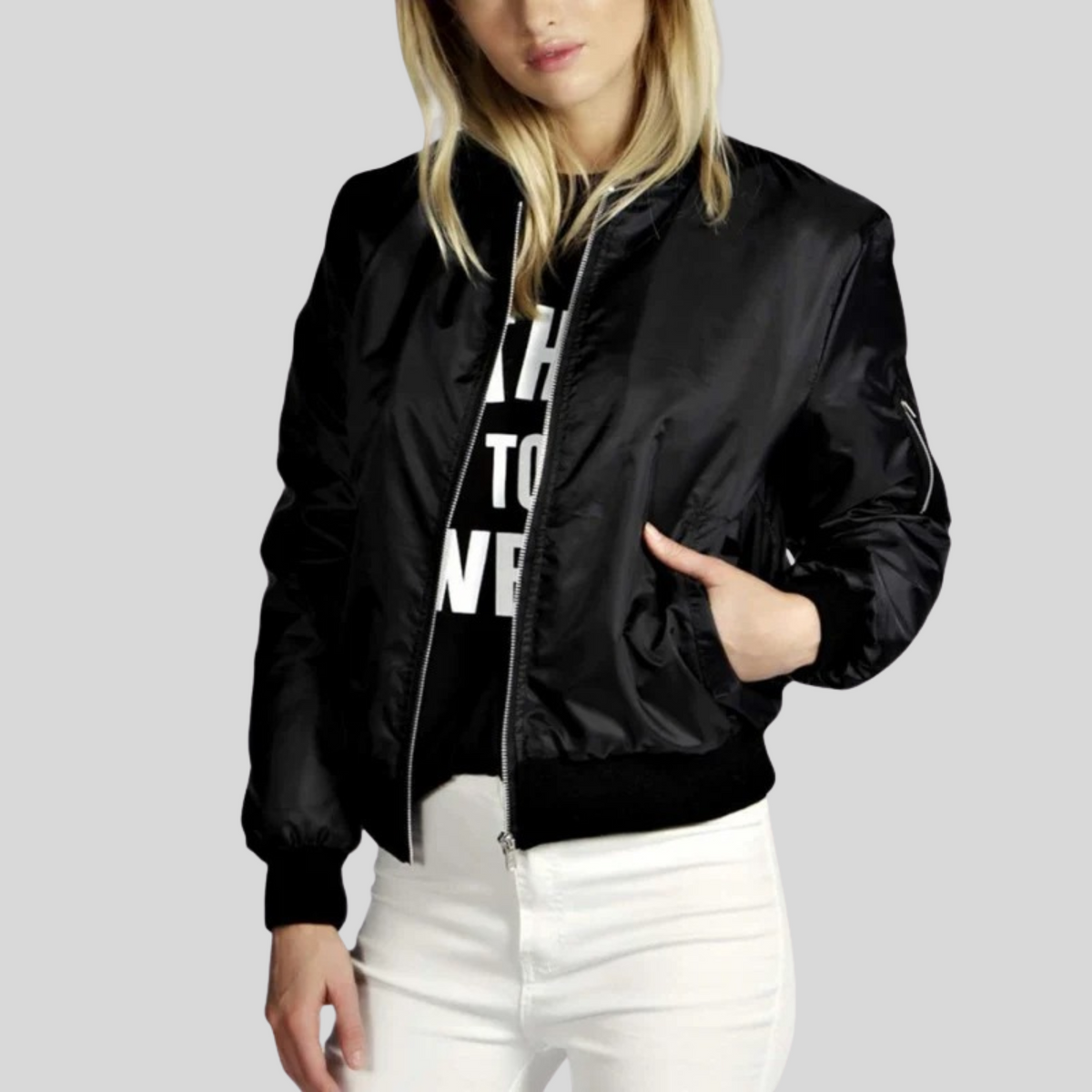 Dámská bunda bomber na zip