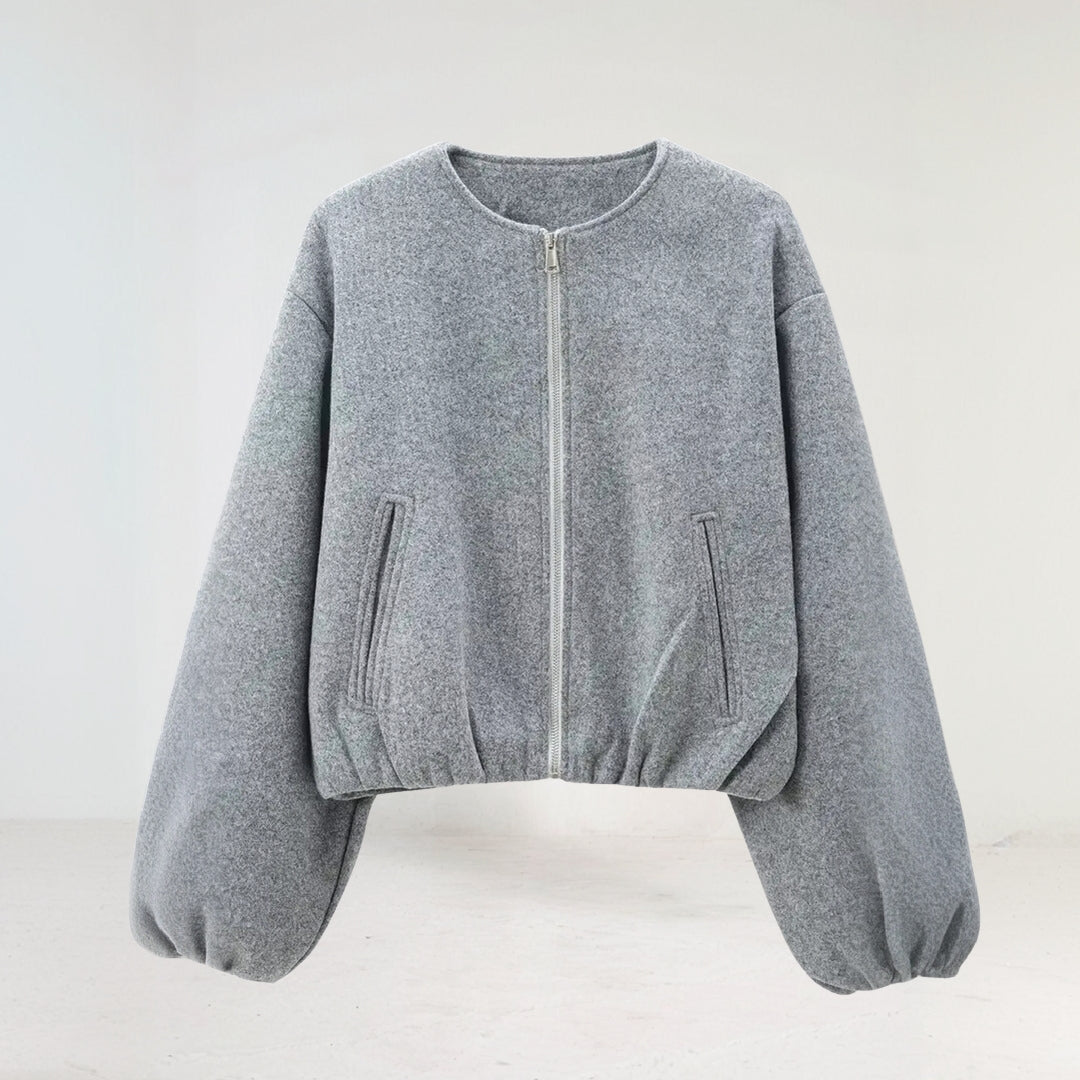 Dámská bunda typu bomber na zip