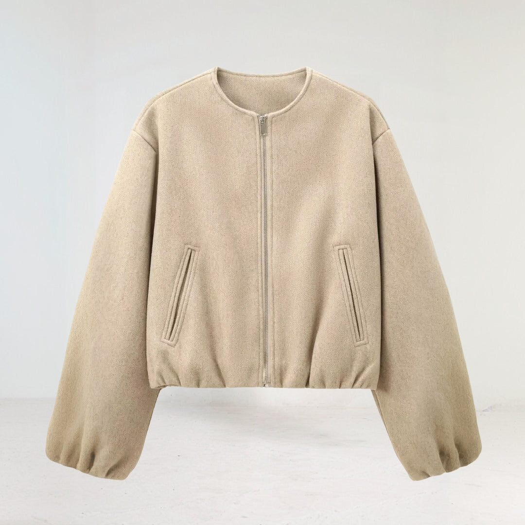 Dámská bunda typu bomber na zip