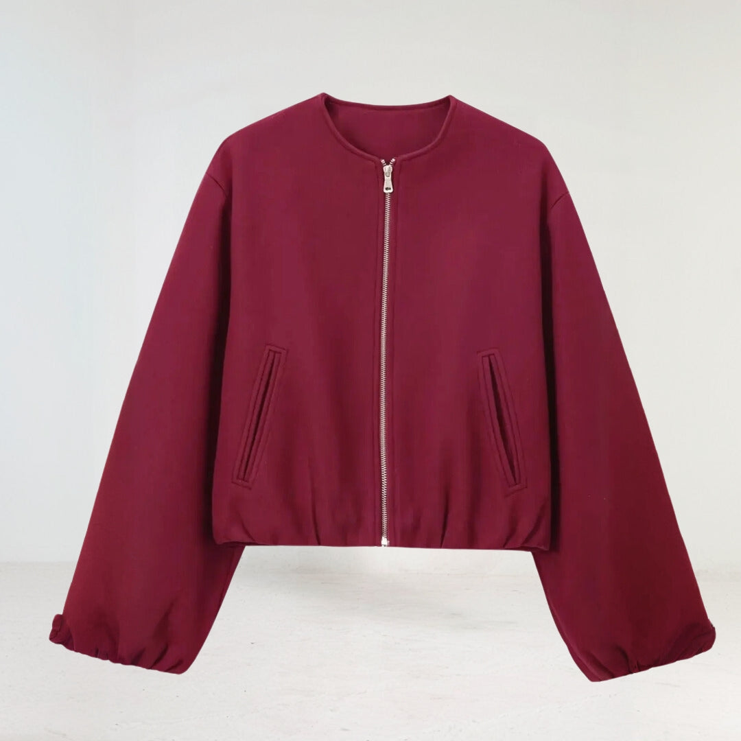 Dámská bunda typu bomber na zip