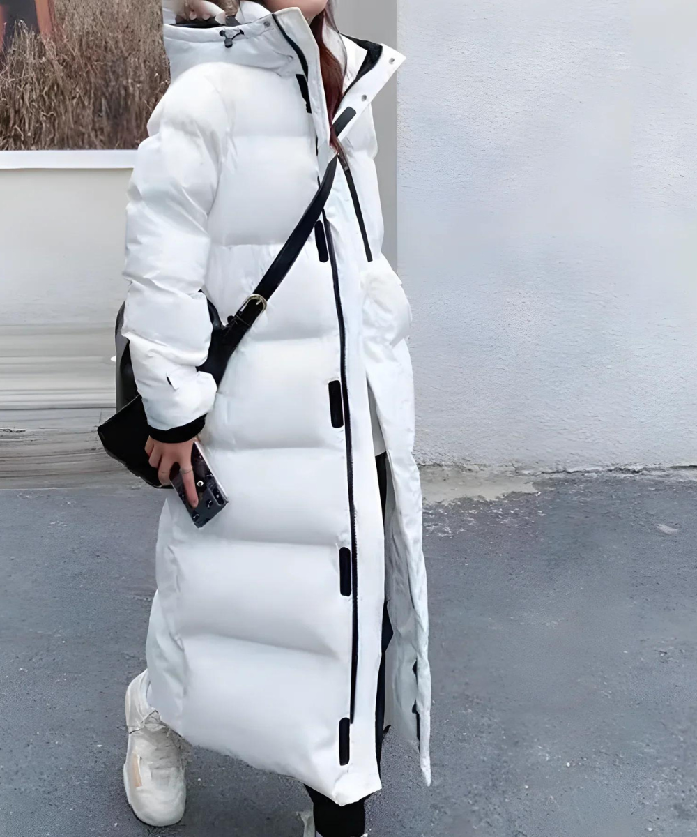 Dámská dlouhá zimní bunda vodoodpudivá
