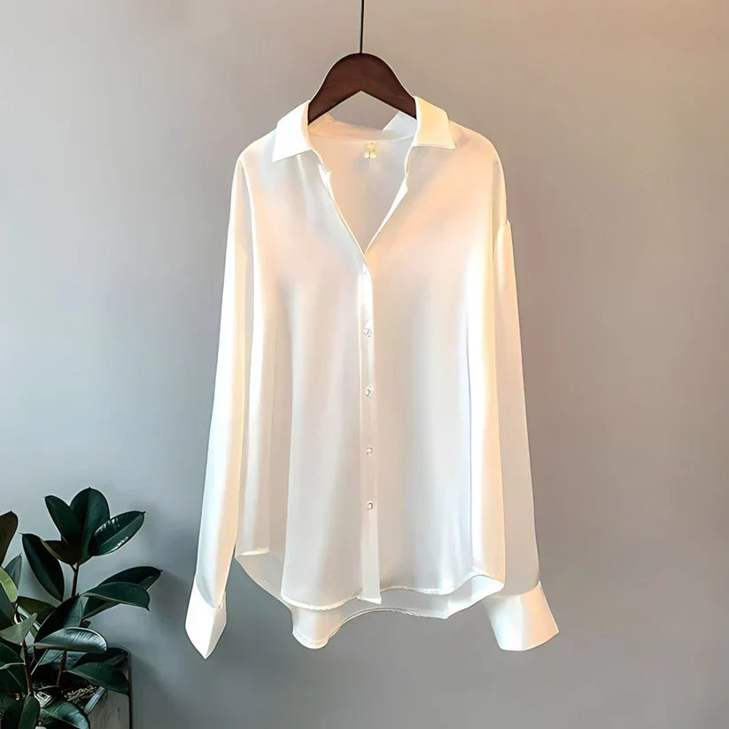 Dámská hedvábná košile | Elegantní, luxusní a všestranná | Ideální na podzim