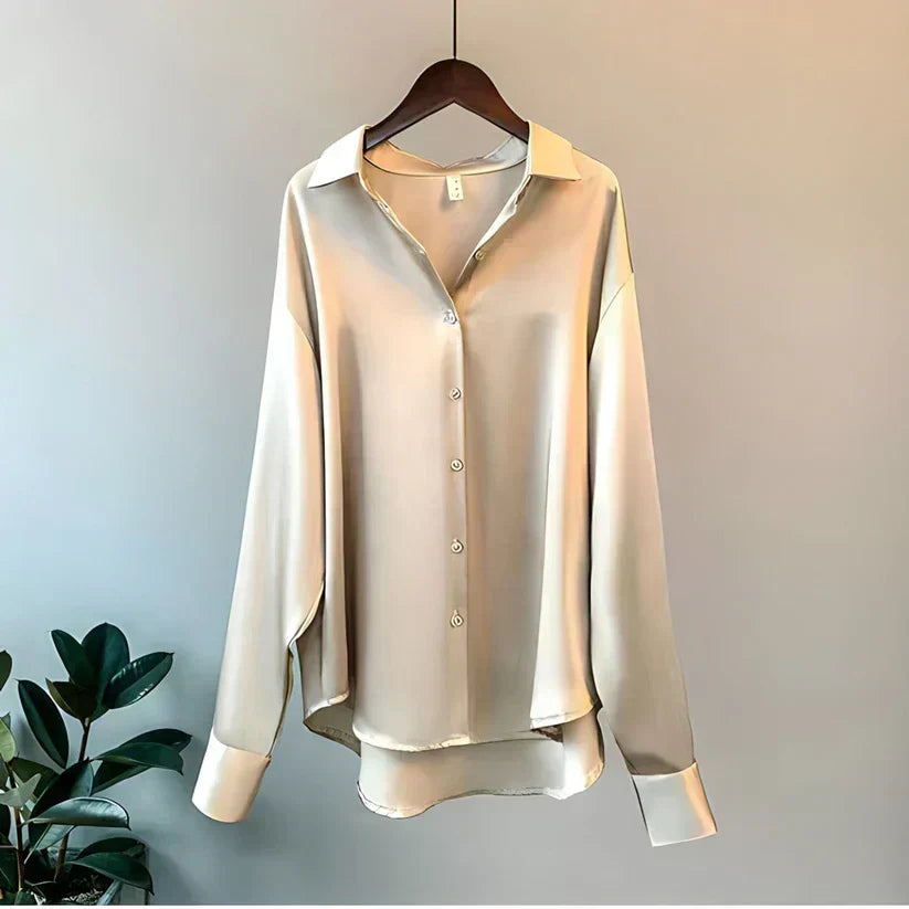 Dámská hedvábná košile | Elegantní, luxusní a všestranná | Ideální na podzim