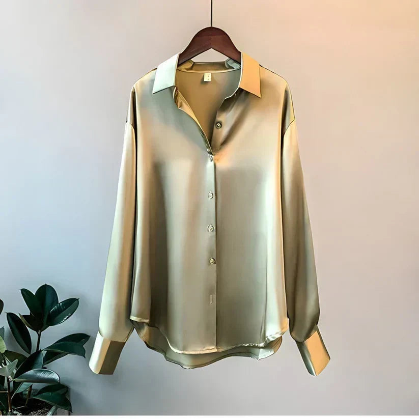 Dámská hedvábná košile | Elegantní, luxusní a všestranná | Ideální na podzim