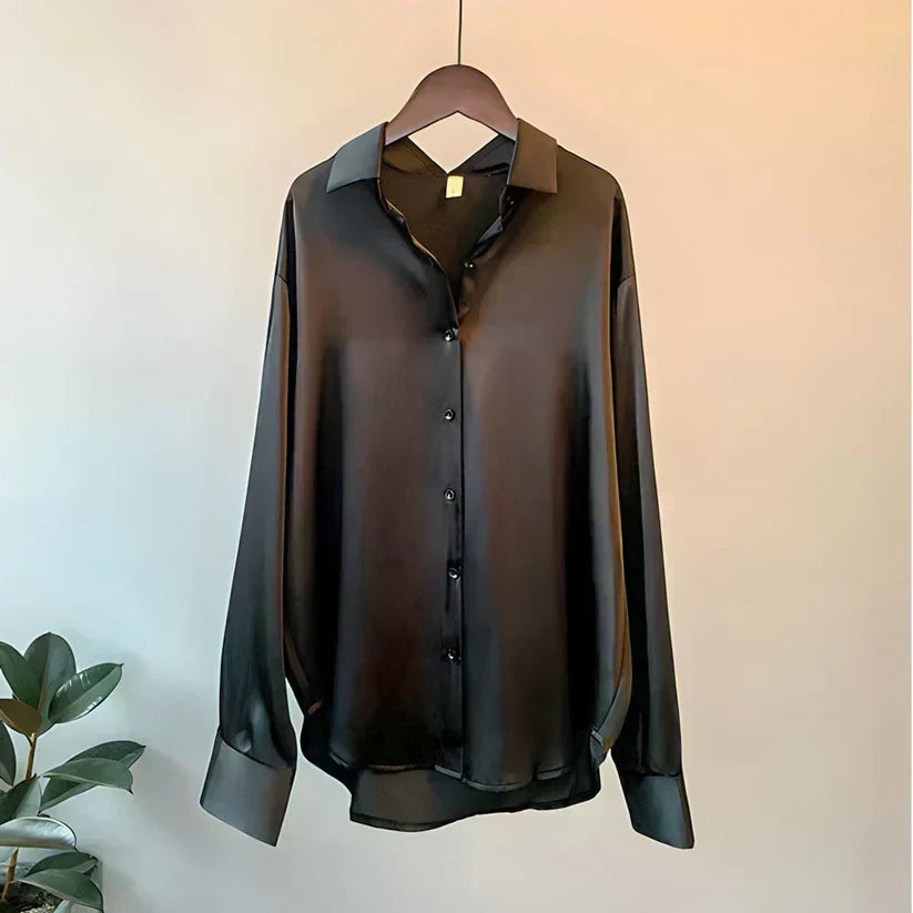 Dámská hedvábná košile | Elegantní, luxusní a všestranná | Ideální na podzim