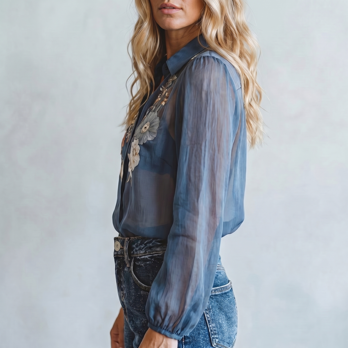 Dámská květinová boho blůza | Lehký letní top ve volném střihu