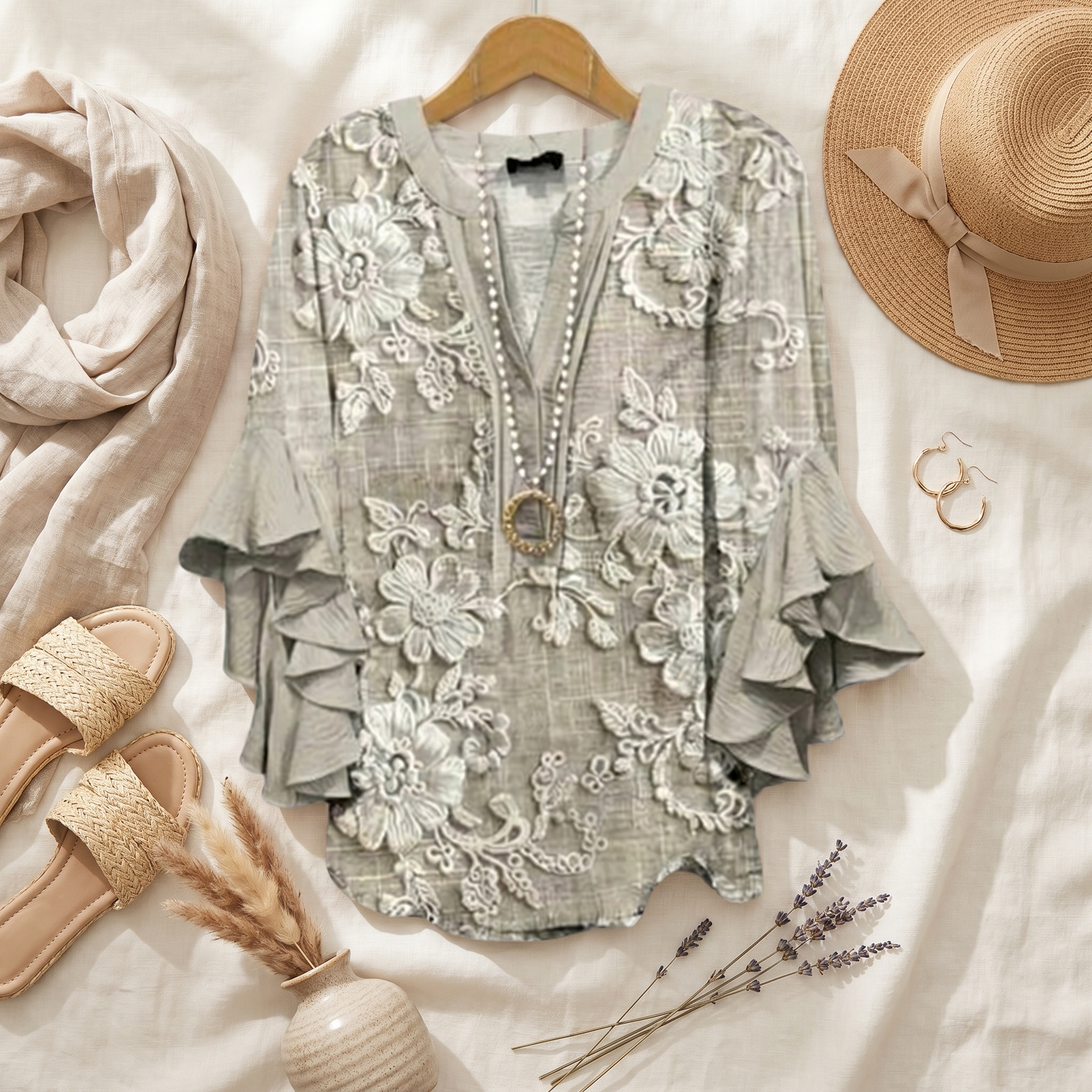 Dámská lehká blůza s dlouhým rukávem | Elegantní top do kanceláře
