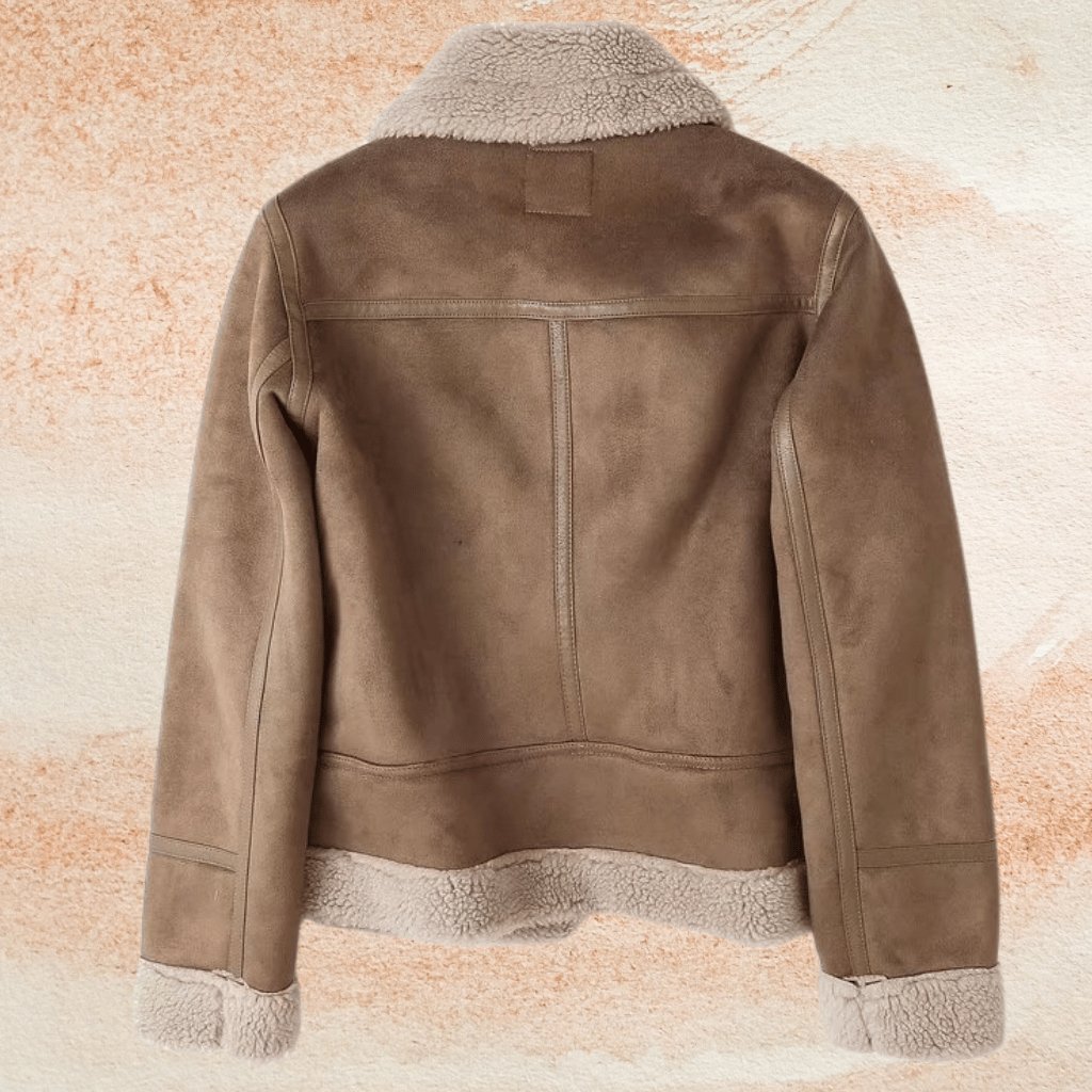 Dámská letecká bunda typu aviator s beránkem