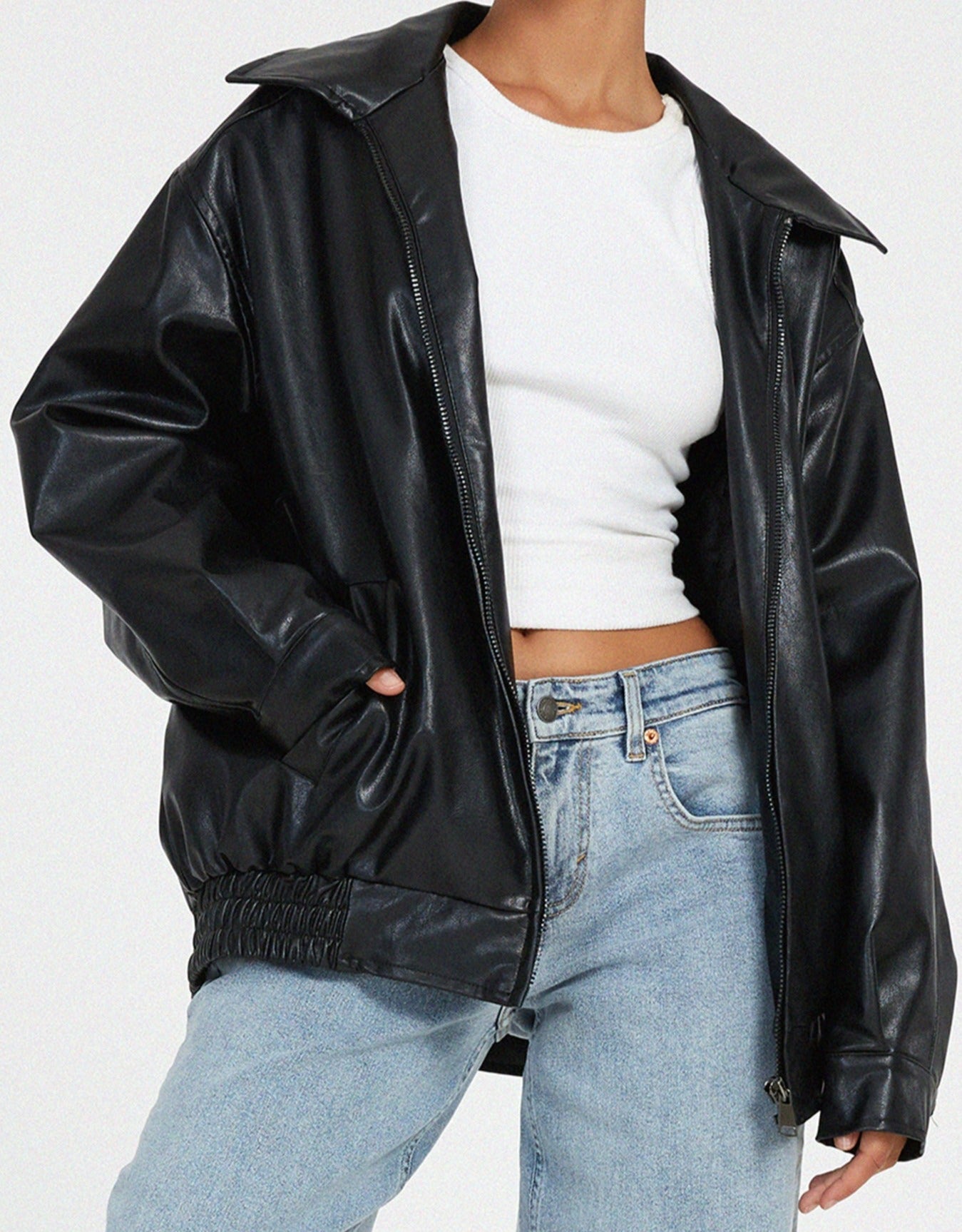 Dámská oversized bunda typu bomber