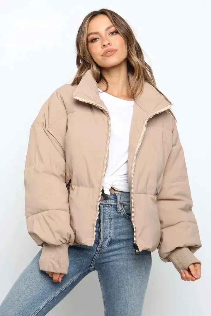 Dámská oversized prošívaná bunda