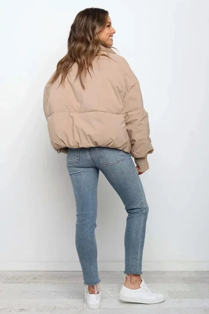 Dámská oversized prošívaná bunda