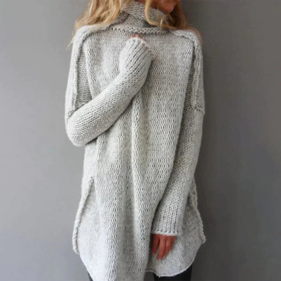 Dámská oversized roláková pletená tunika