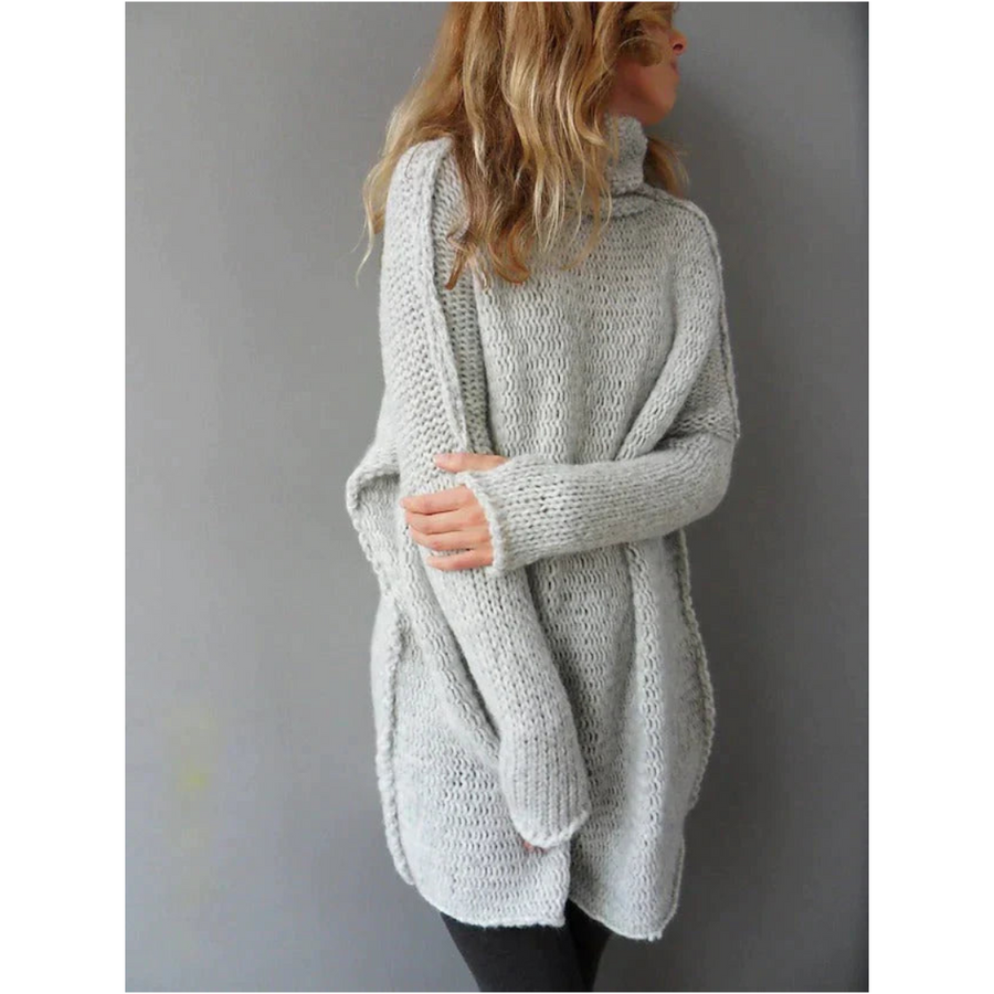 Dámská oversized roláková pletená tunika