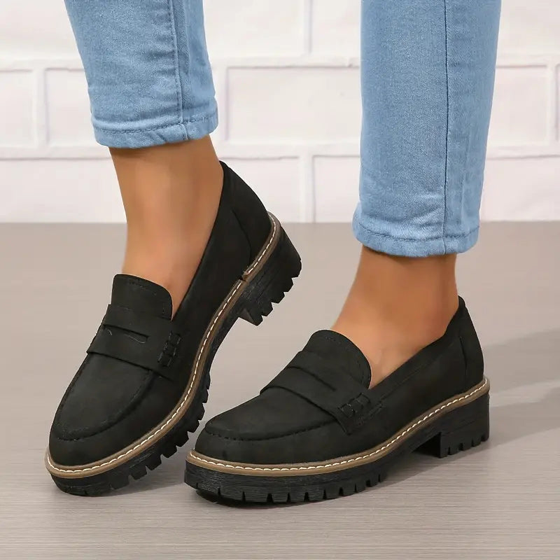 Dámské mocasíny na masivní platformě