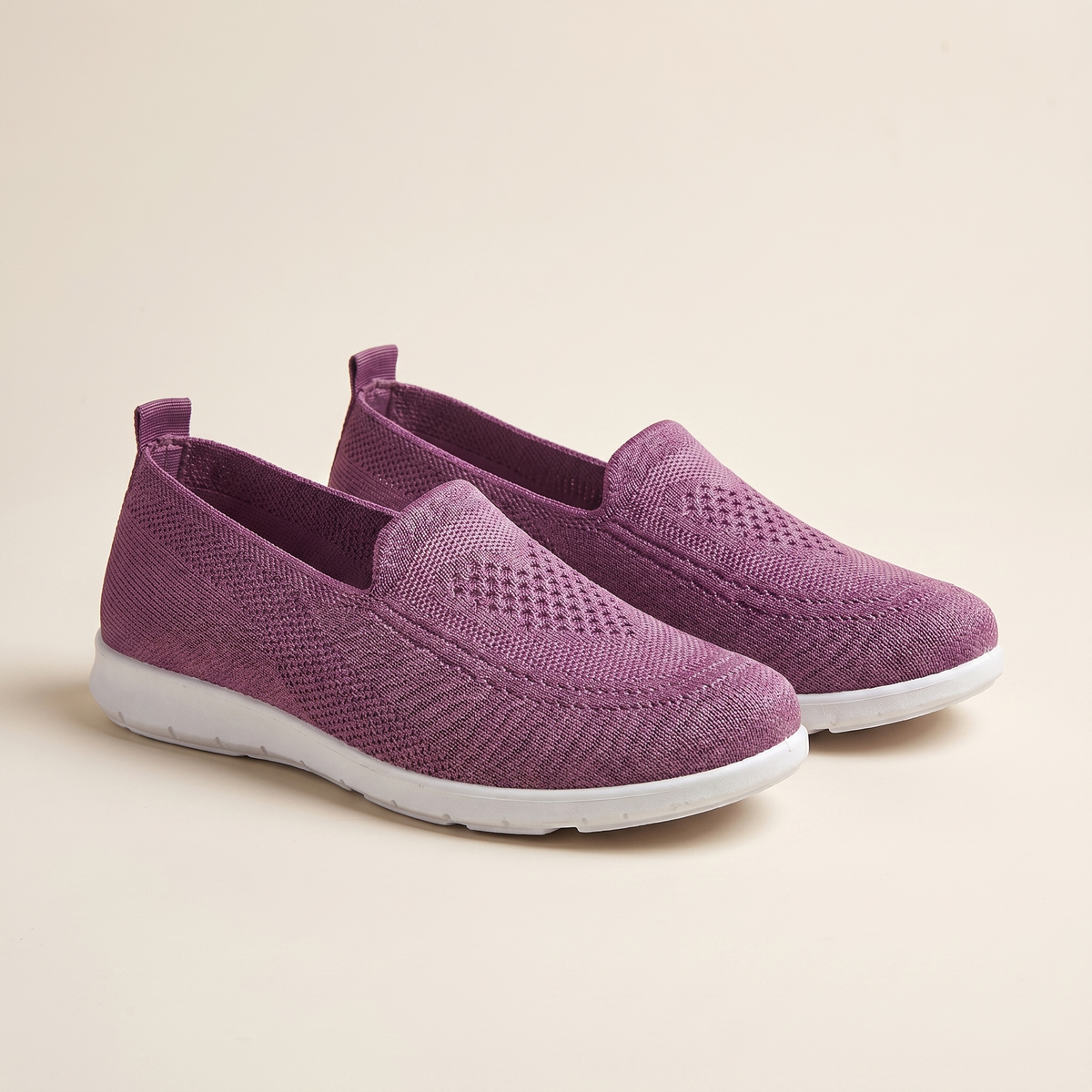 Dámské pletené slip-on teniska | Prodyšná odpružená vycházková obuv