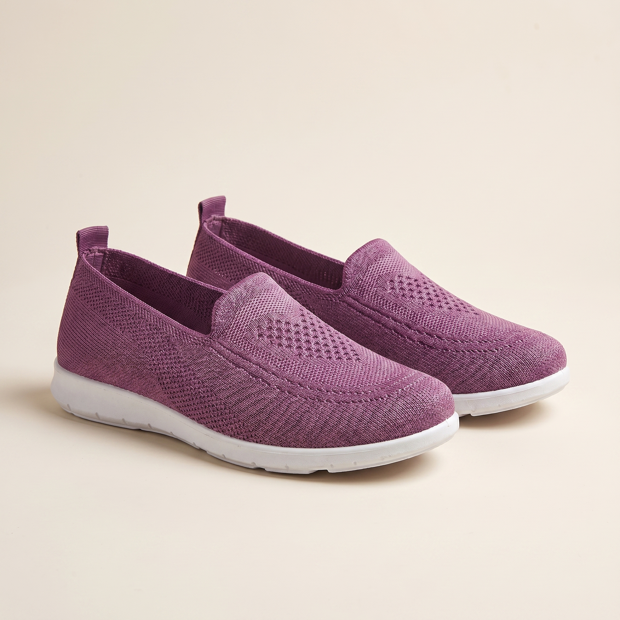 Dámské pletené slip-on teniska | Prodyšná odpružená vycházková obuv