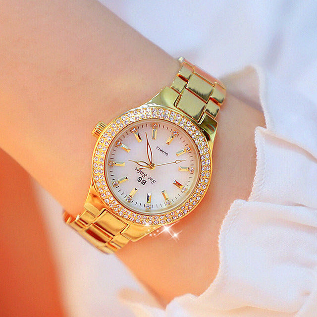 Dámské quartzové hodinky z nerezové oceli 32 mm stříbrné