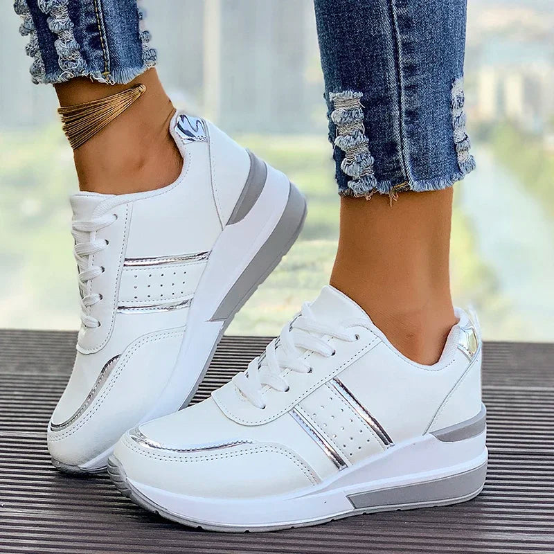 Dámské šněrovací tenisky – Colorblock