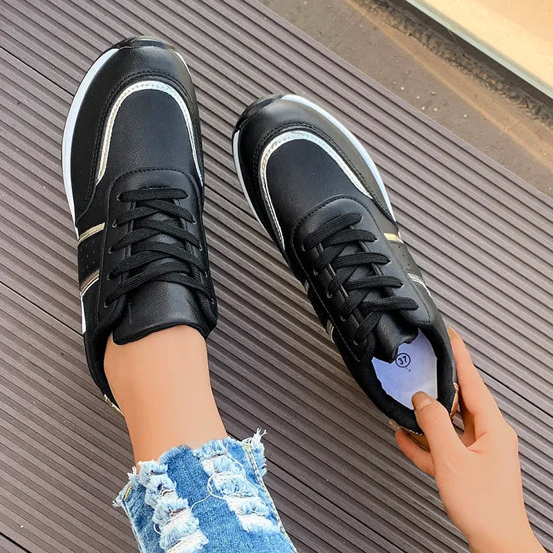 Dámské šněrovací tenisky – Colorblock