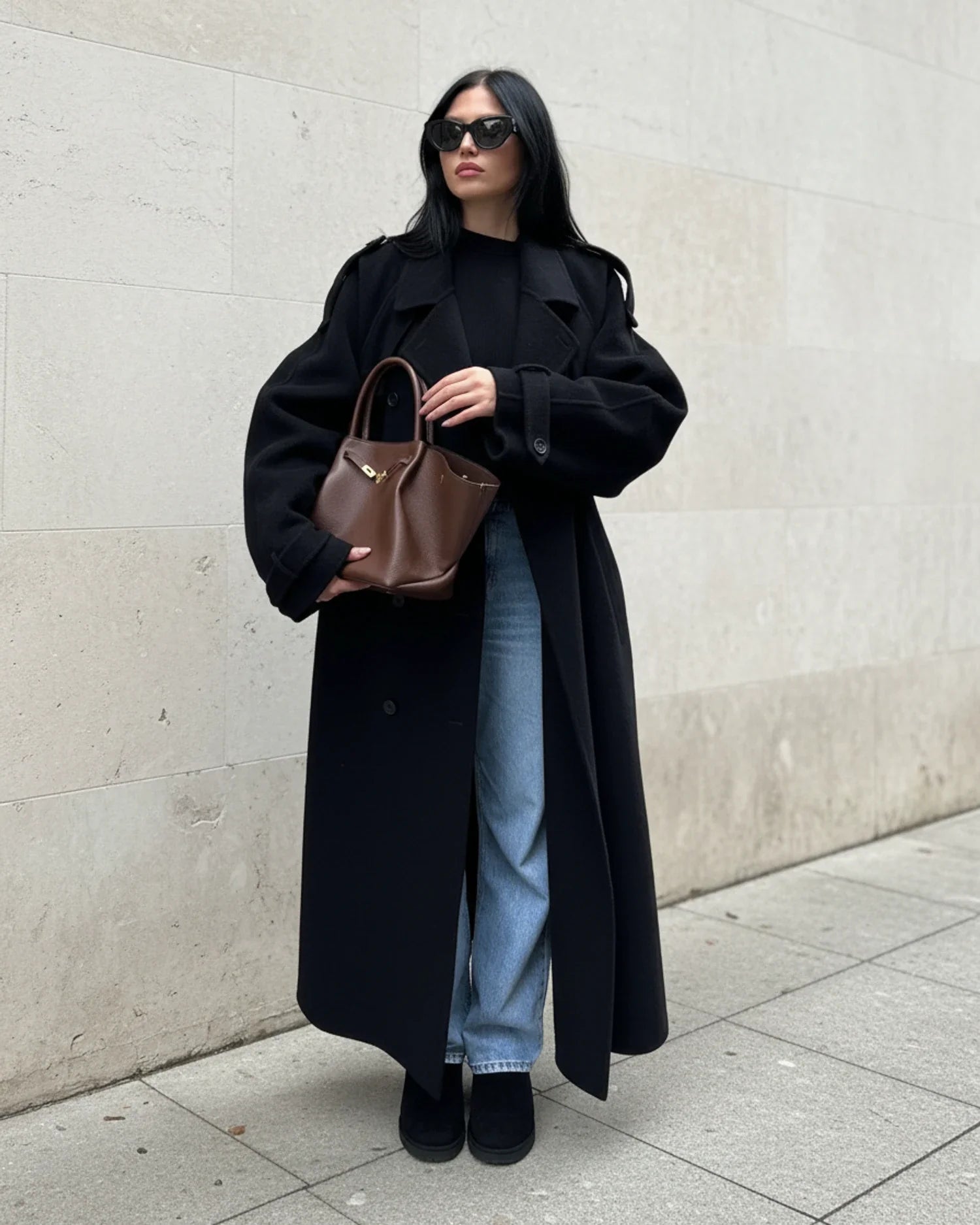 Dámský dvouřadý trenchcoat