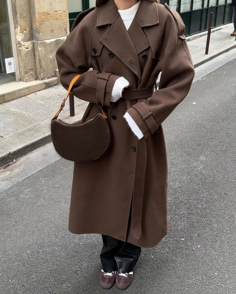 Dámský dvouřadý trenchcoat
