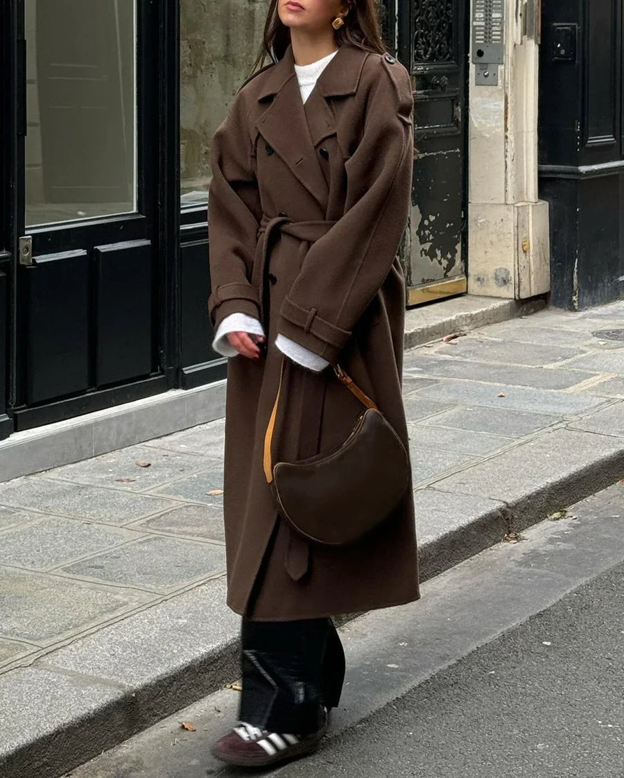 Dámský dvouřadý trenchcoat